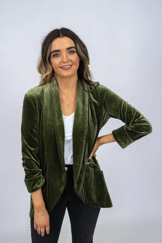 Traffic People Boyfriend Jacket Zippered Jacket Buttoned Jacket Snapped Jacket