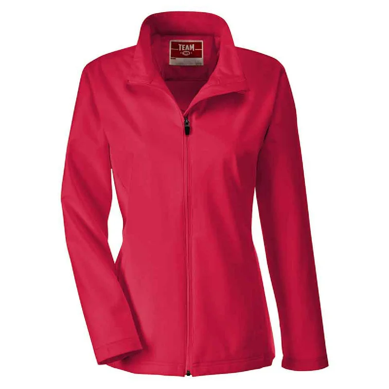 Team 365 Women's Sport Red Leader Soft Shell Jacket Denim Jacket Leather Jacket Suede Jacket