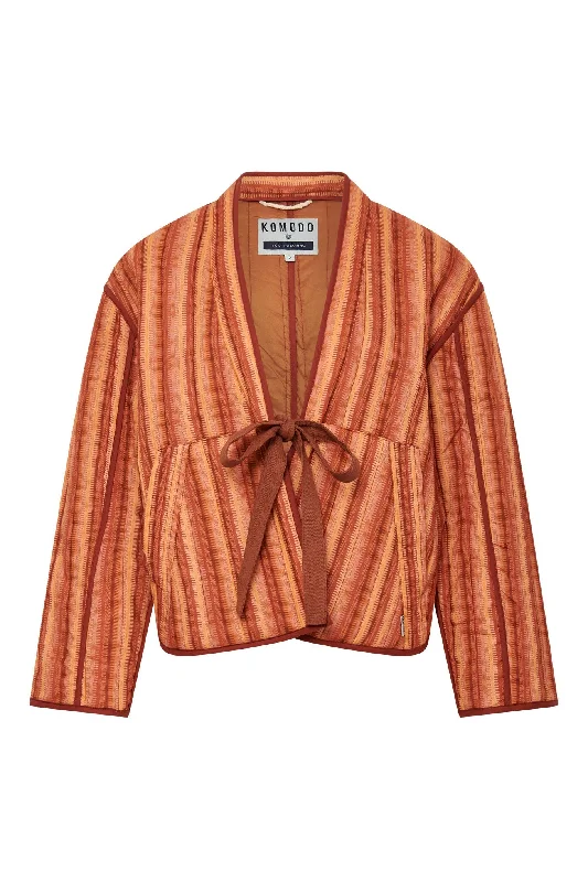 Weave Cotton Jacket Stripe Pink Wool Jacket Cashmere Jacket Tweed Jacket