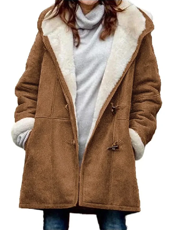 Winter Clothes Women Jackets for Women 2023 Solid Long-sleeved Tops Hooded Cashmere Warm Oversized Coat Women Clothing Outerwear Front Pockets Side Pockets Patch Pockets Winter Clothes Women Jackets for Women 2023 Solid Long-sleeved Tops Hooded Cashmere Warm Oversized Coat Women Clothing Outerwear Front Pockets Side Pockets Patch Pockets