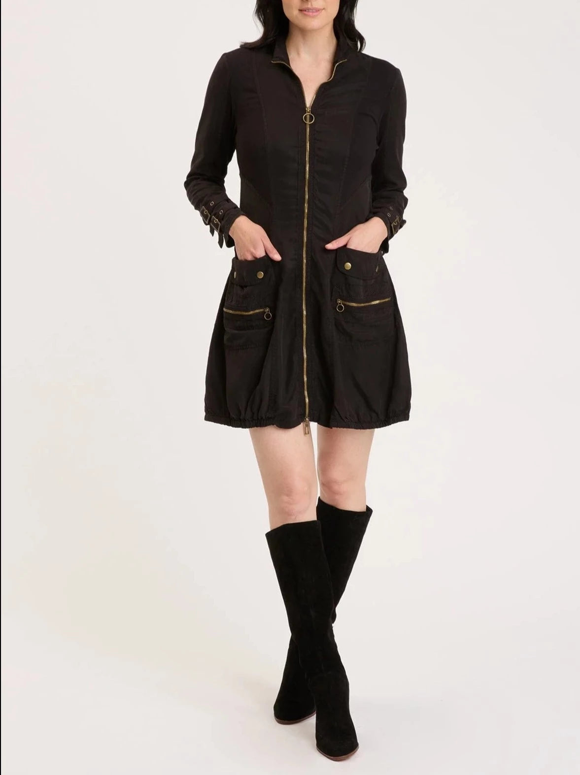 XCVI/Wearables Galena Jacket Dress V-Neck Jacket Boat Neck Jacket Square Neck Jacket