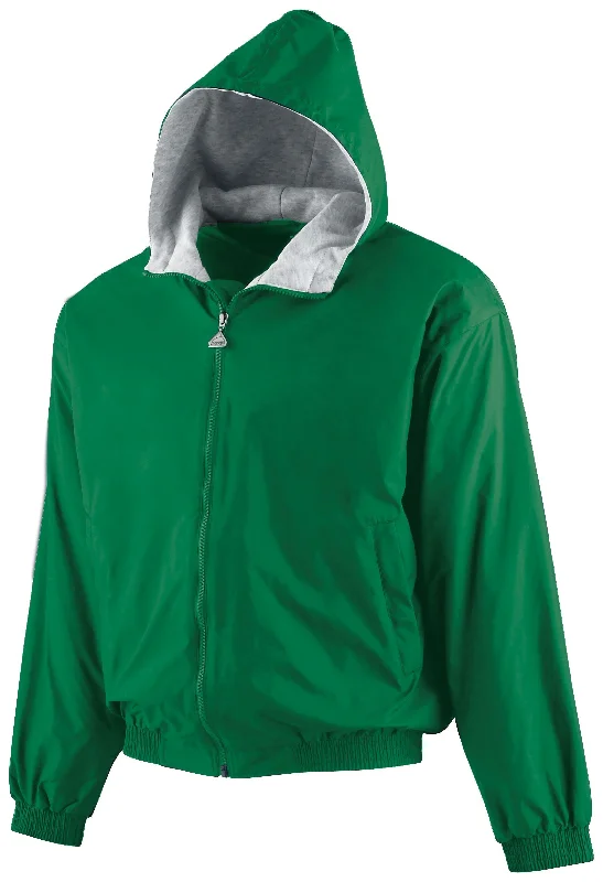 Youth Hooded Taffeta Jacket/Fleece Lined 3281 Cardigan Sweater Pullover