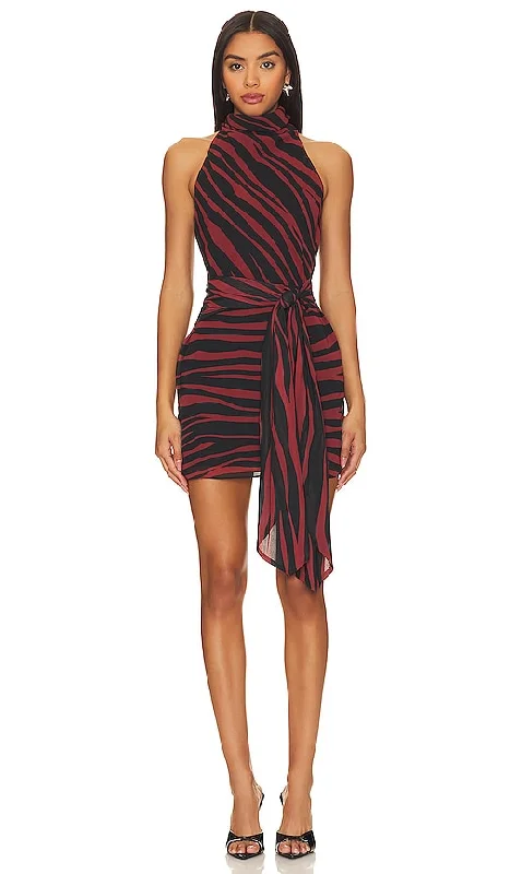 Amanda Uprichard x REVOLVE Sandrine Mini Dress in Black Fashionable Polka Dot Mini Dress