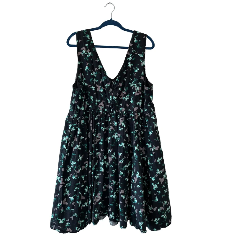 butterfly print mini dress - US 26 Elegant Vintage Mini Dress