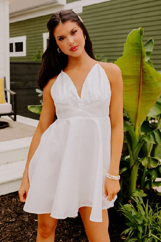 Dancing Down The Aisle Mini Dress Stylish Ruffle Mini Dress
