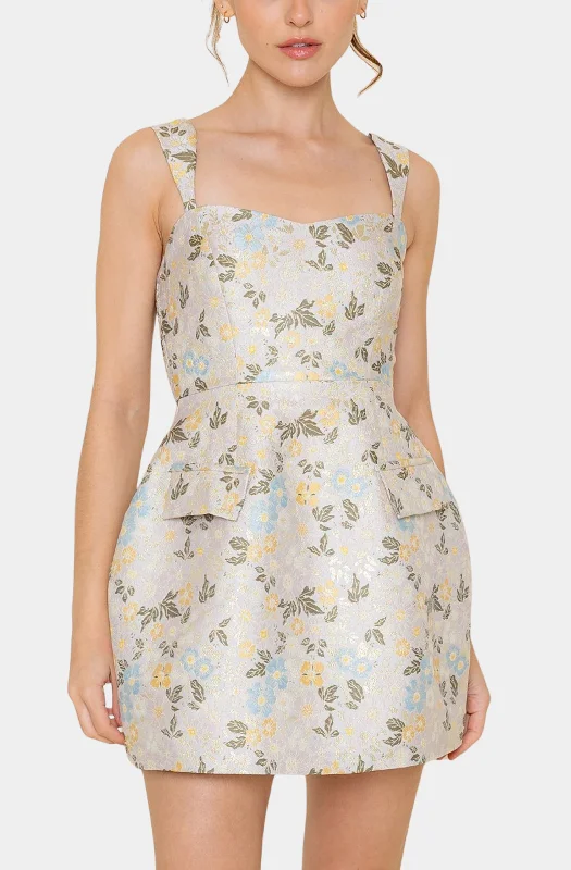 Clara Mini Dress Elegant Satin Mini Dress