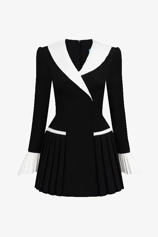 Eliana Long Sleeves Mini Dress Casual Button-Up Mini Dress