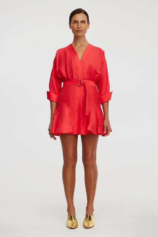 FAIRYHILL MINI DRESS Trendy Mini Dress with Belt