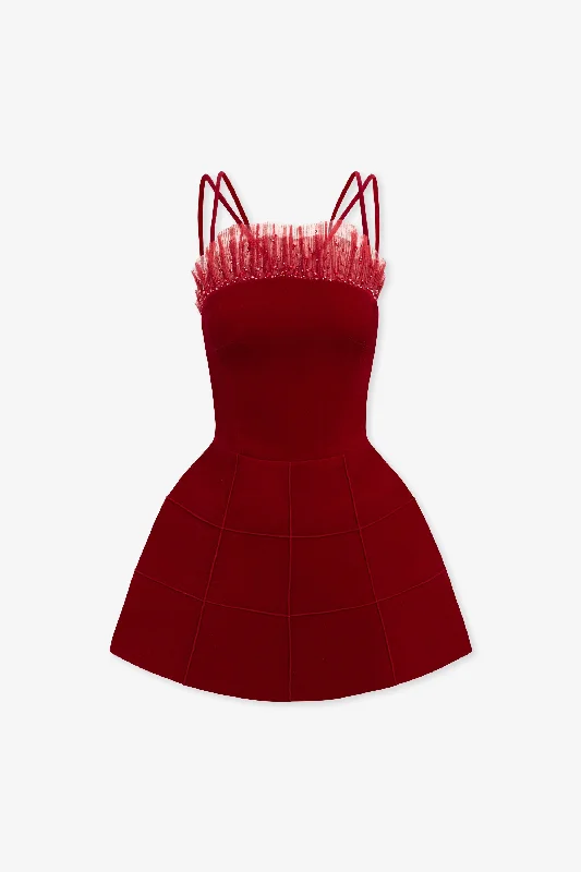 Ivy Beaded Mini Dress Cozy Jersey Mini Dress