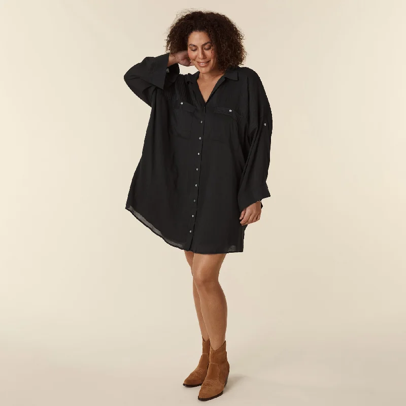 Linda Mini Dress Comfortable Off-Shoulder Mini Dress