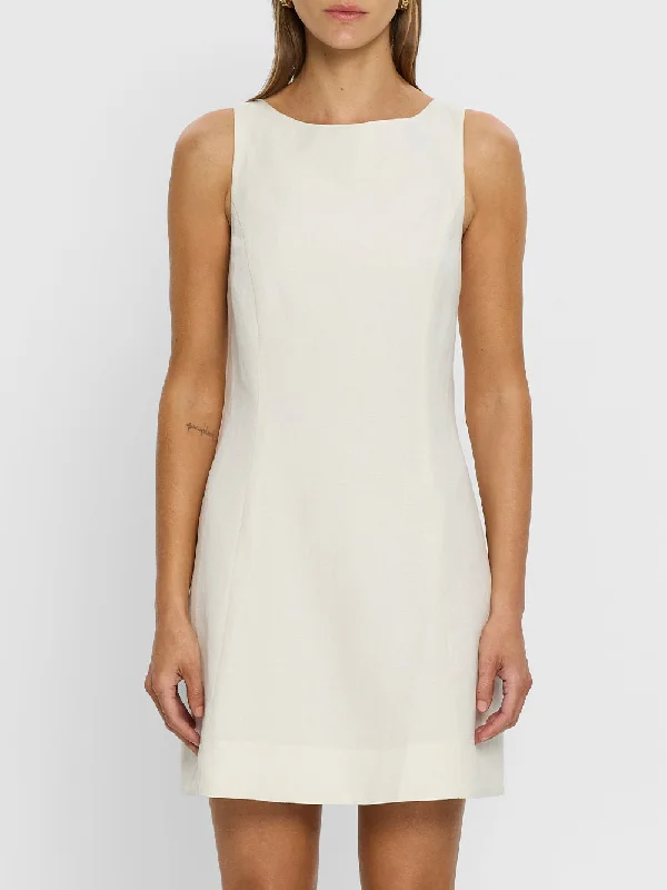 Miya Mini Dress Elegant Lace-Up Mini Dress