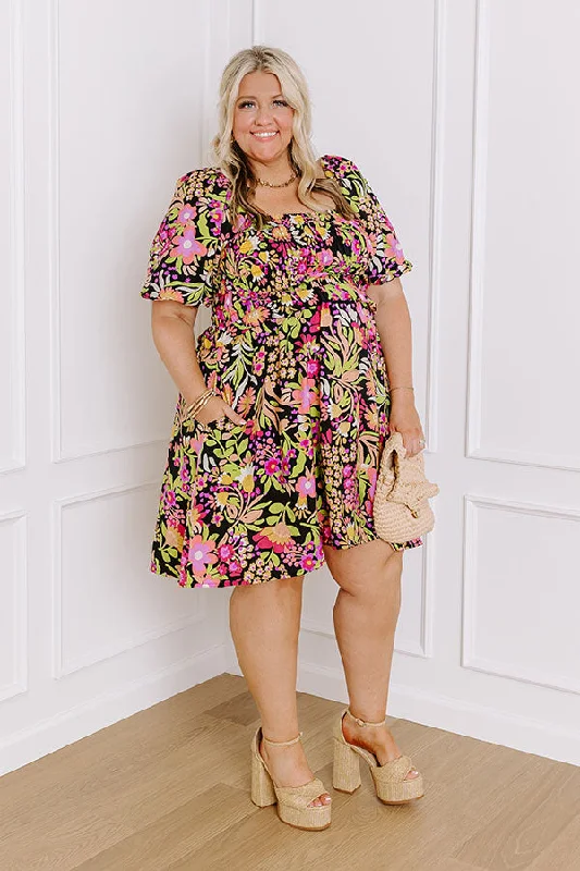 Wildflower Dreams Smocked Mini Dress Curves Classic White Mini Dress