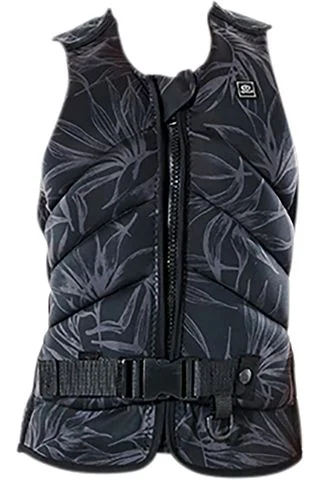 Rip Curl Women's Dawn Patrol Pro Life Jacket - Black/Grey Nylon Jacket Polyester Jacket Spandex Jacket