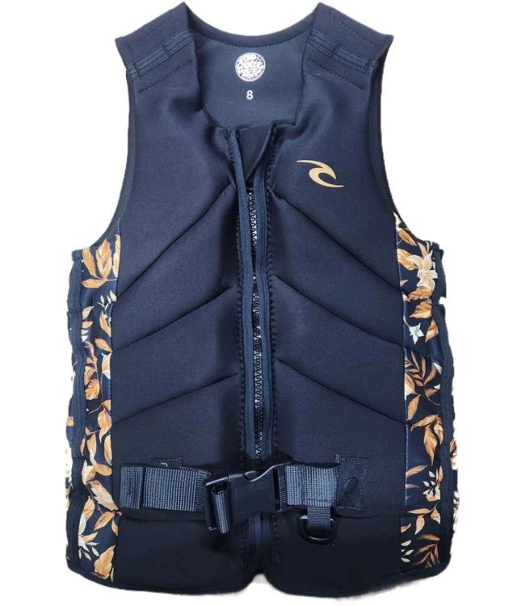 Rip Curl Women's Dawn Patrol Pro Life Jacket - Black/Gold Wool Jacket Cashmere Jacket Tweed Jacket