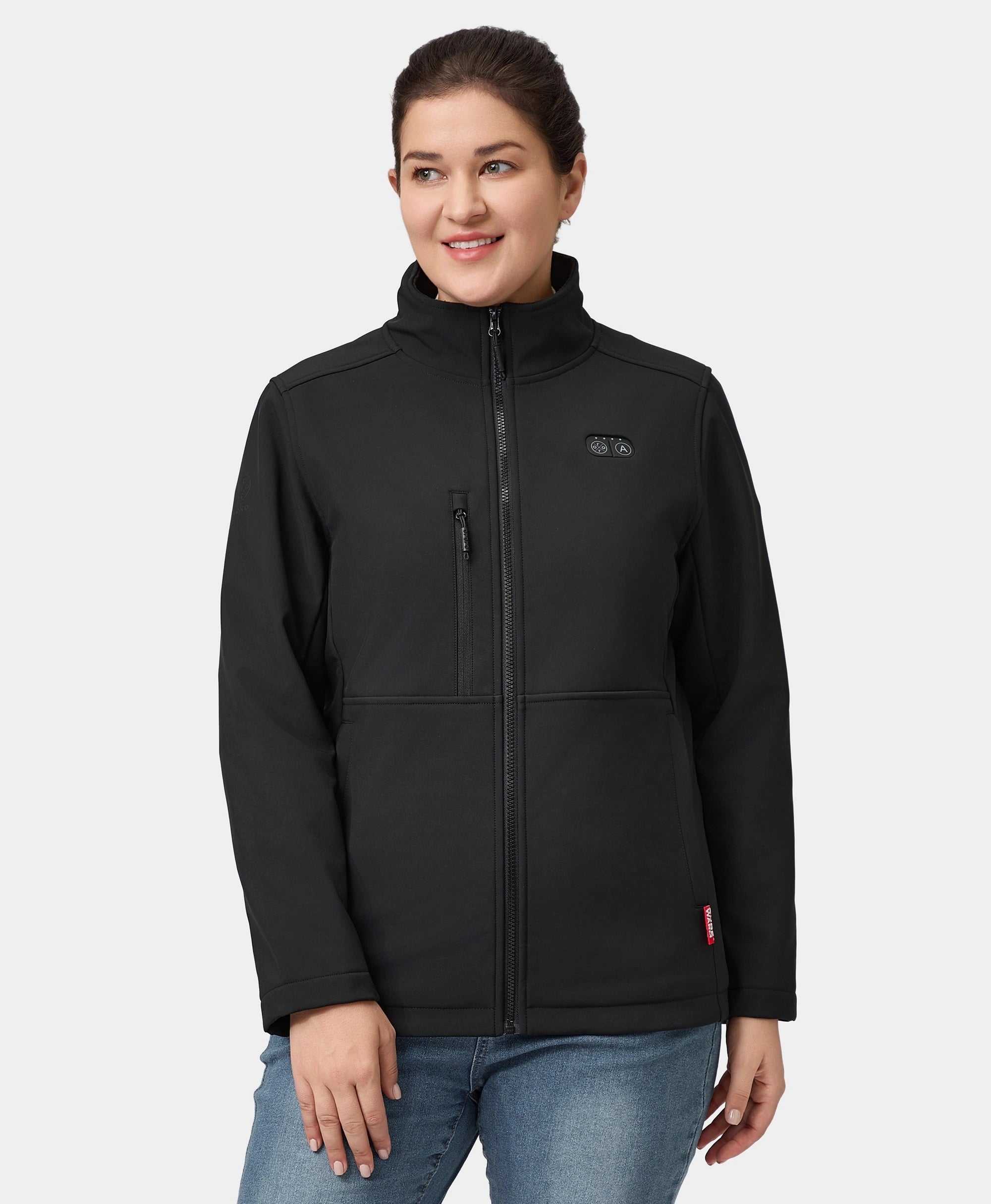 Maverick SureWarm® Women's 6-Zone Dual-Control Heated Softshell Jacket Tiered Jacket Buttoned Jacket Zippered Jacket