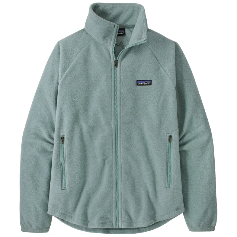 Patagonia Women's Thermal Blue Classic Microdini Fleece Jacket Trench Coat Raincoat Waterproof Jacket