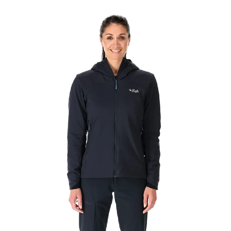 RAB Women's Xenair Alpine Light Jacket Knit Fabric Woven Fabric Fleece Fabric