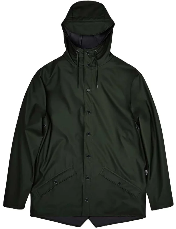 Rains Waterproof Jacket Green 12010 Trench Coat Raincoat Waterproof Jacket