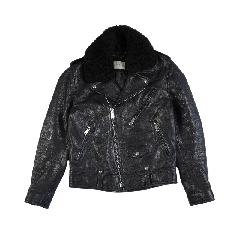 Sandro Biker Jacket - Women's S Fitted Jacket Loose Jacket Oversized Jacket