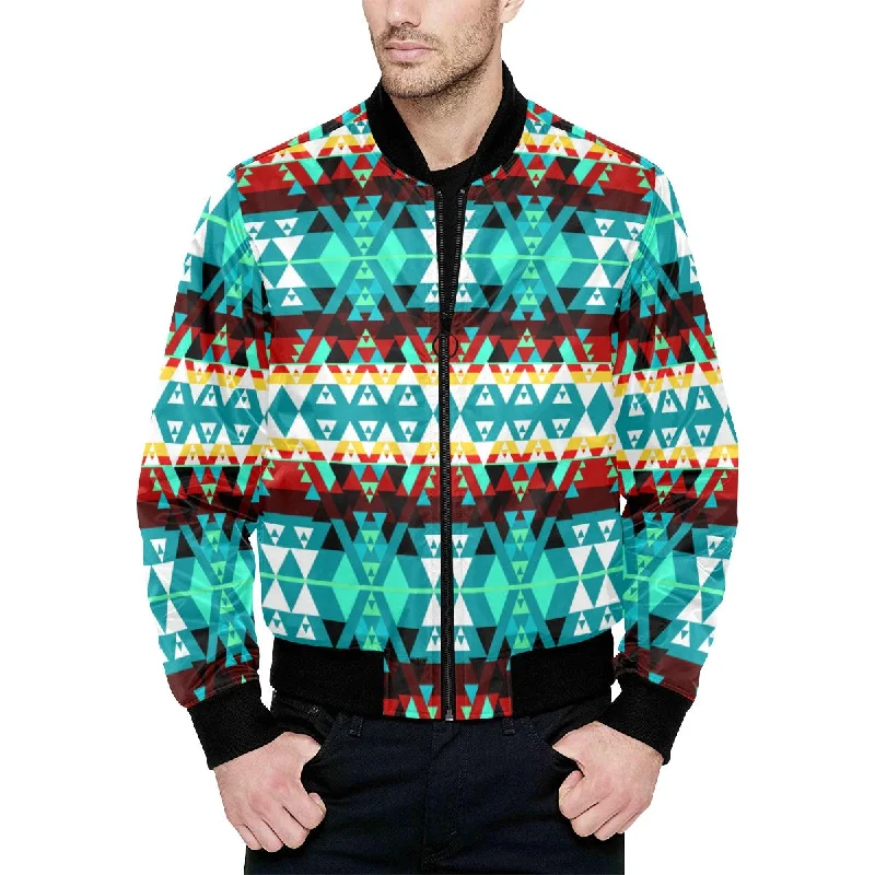 Writing on Stone Wheel Unisex Heavy Bomber Jacket with Quilted Lining Knit Jacket Woven Jacket Fleece Jacket