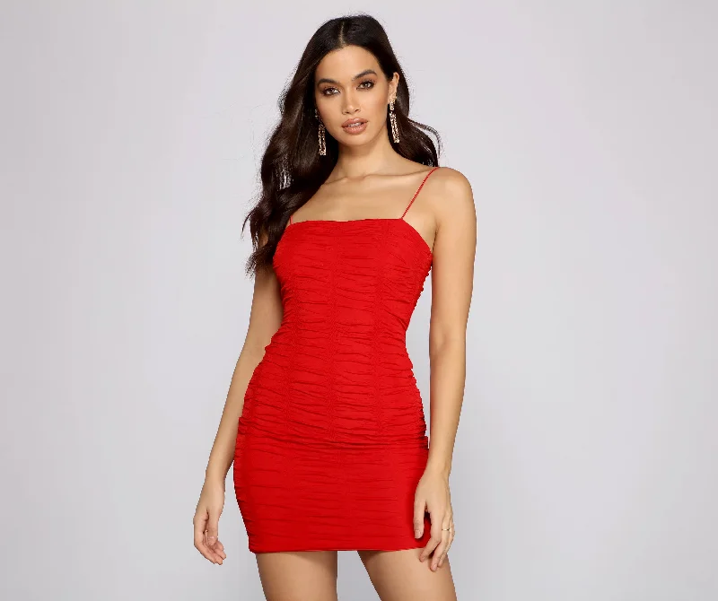 All About That Mesh Mini Dress Casual V-Neck Mini Dress