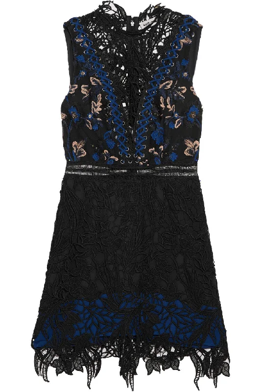 Clementine guipure lace mini dress Classic Casual Mini Dress