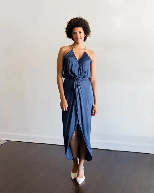Young Fabulous & Broke Siren Slip Dress in Vintage Indigo