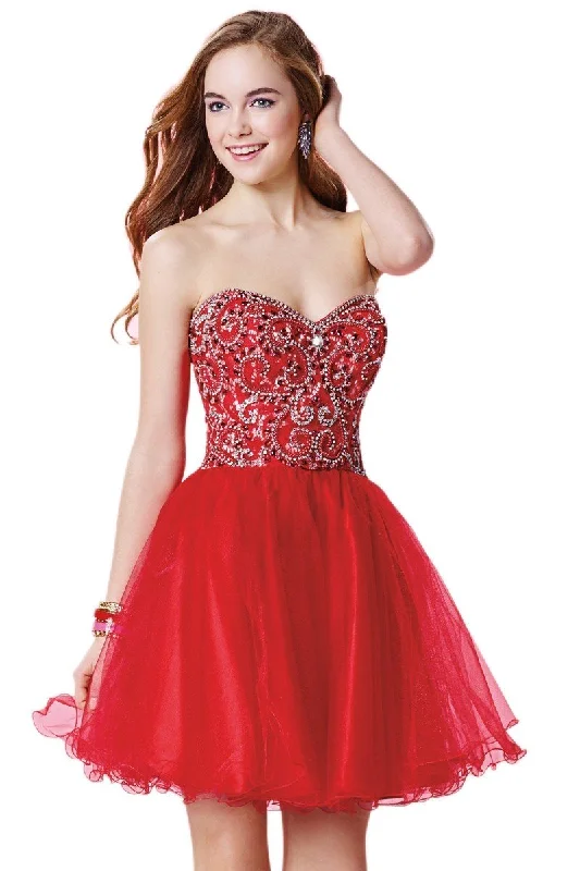 Alyce Paris - Sweet 16 - Sweetheart Ornate Bodice A-line Dress 3650SC
