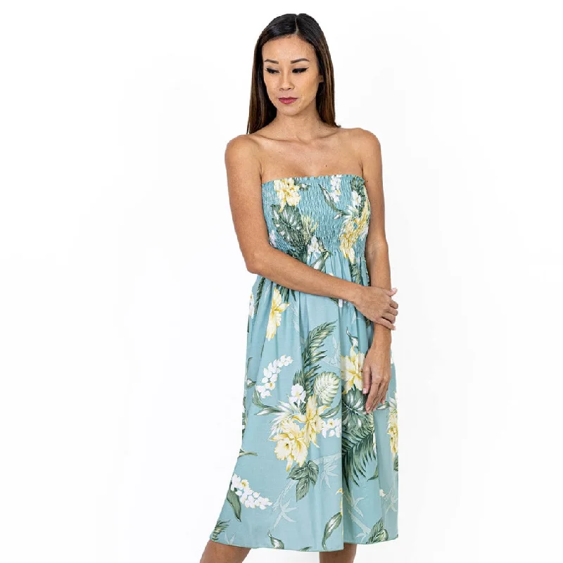 Bamboo Ginger Tube Dress, Made in Hawaii