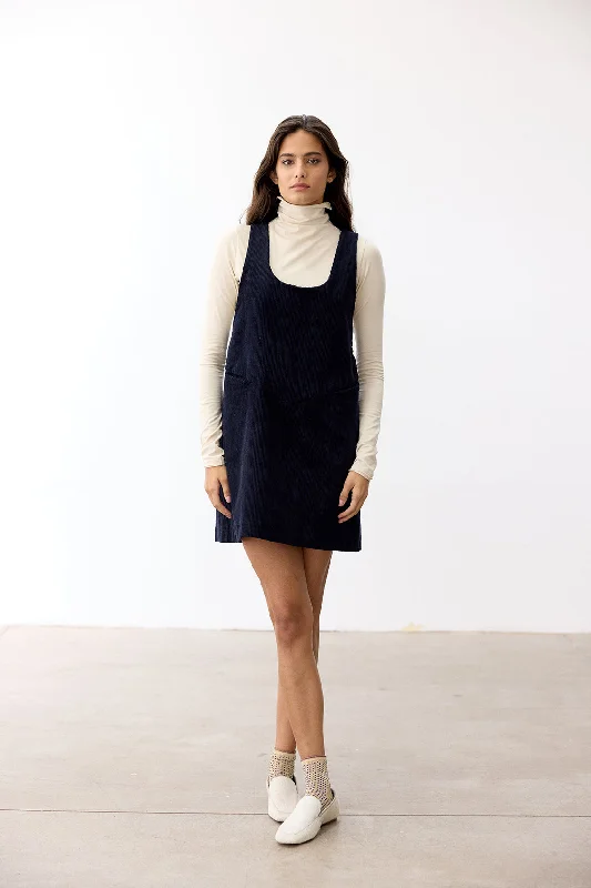 Cotton Corduroy Jumper - Medianoche Nylon Fabric Polyester Fabric Spandex Fabric
