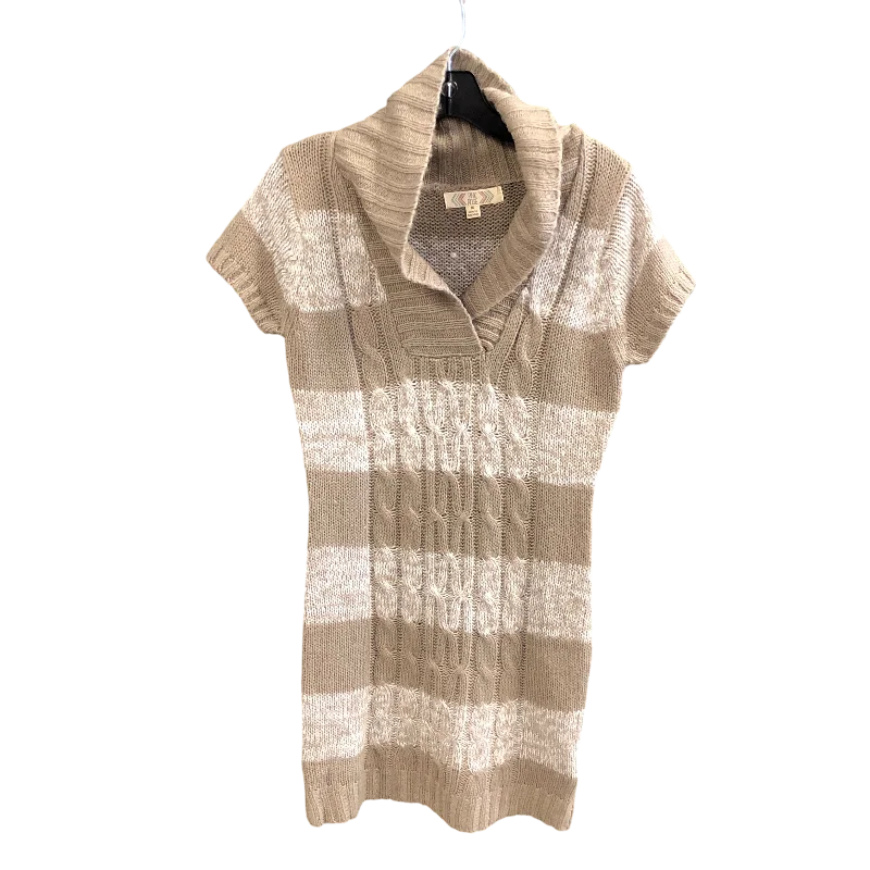 Dress Casual Short By Pink Rose In Beige, Size: M