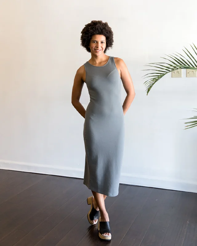 American Vintage Hapylife Dress in Metal Vintage