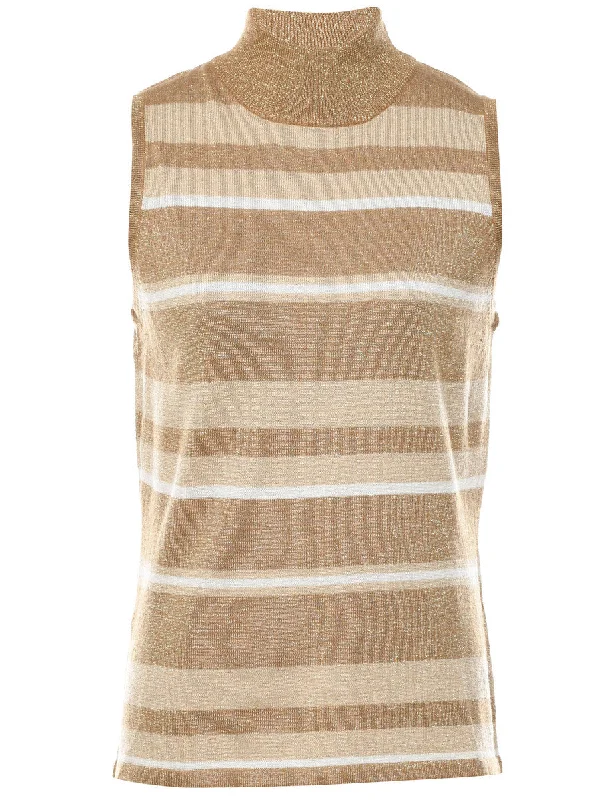 High Neck Jumper - M Lace Blend Ribbed Blend Corduroy Blend