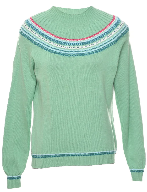 Izod Jumper - M Glossy Satin Silk