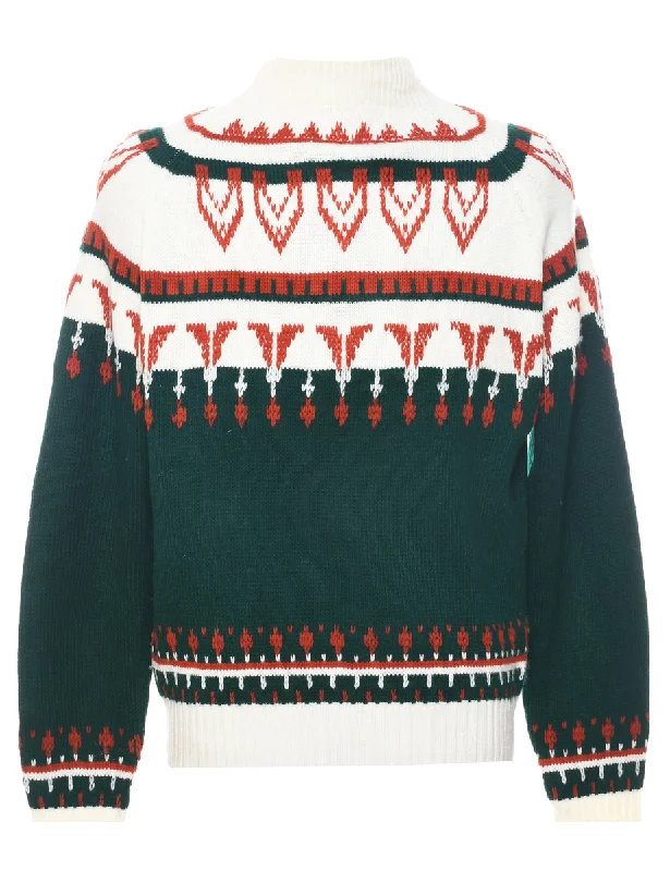 JC Penney Jumper - L Seamless Knitted Crochet