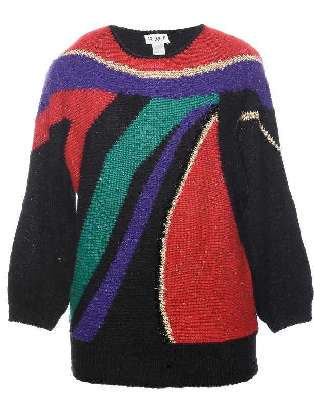 Koret Patterned Jumper - M Iron Safe Non-Iron Wrinkle Free