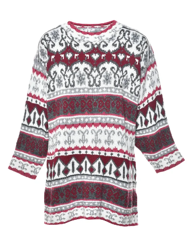 Multi-colour Jumper - M Layered Multi-layer Single Layer