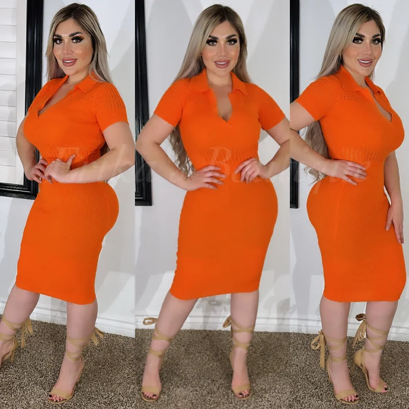 One In A Million Dress (Orange)