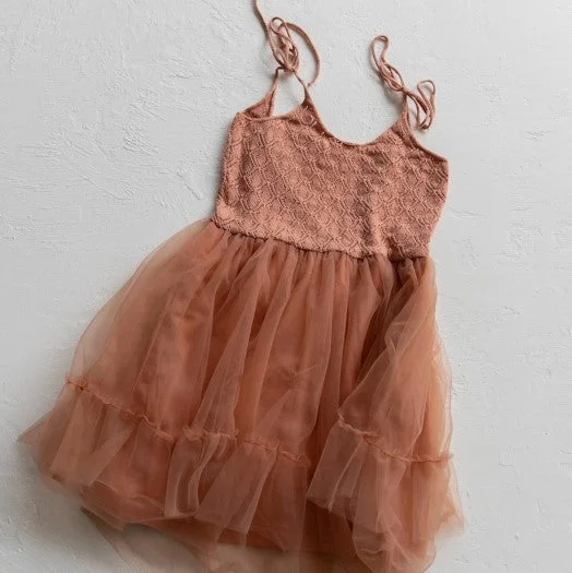 RAISED BY WATER - Elle Dress | Peach