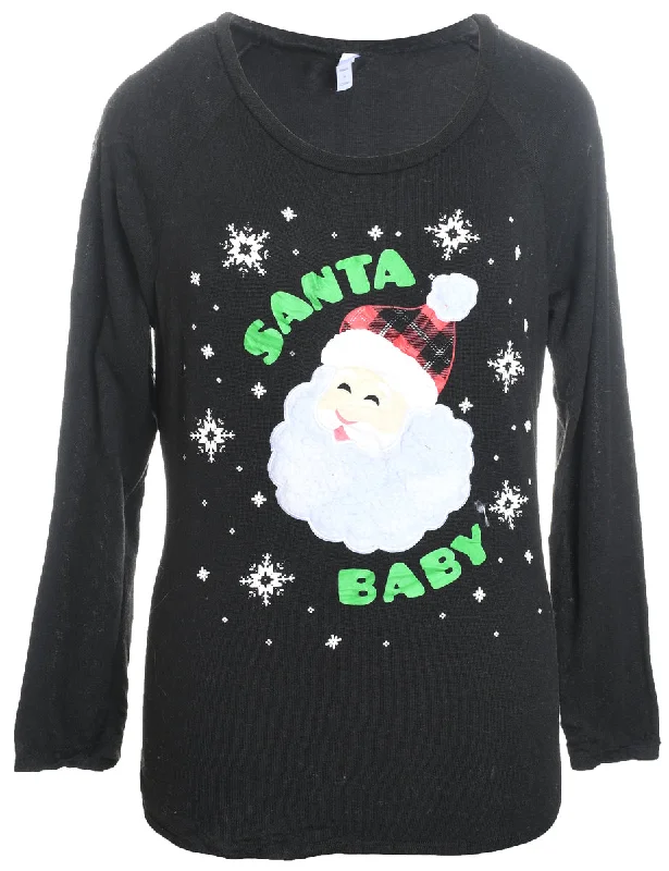 Santa Claus Christmas Jumper - S Lightweight Heavyweight Midweight