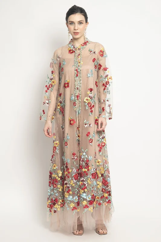 Nimra Dress in Crimson Red