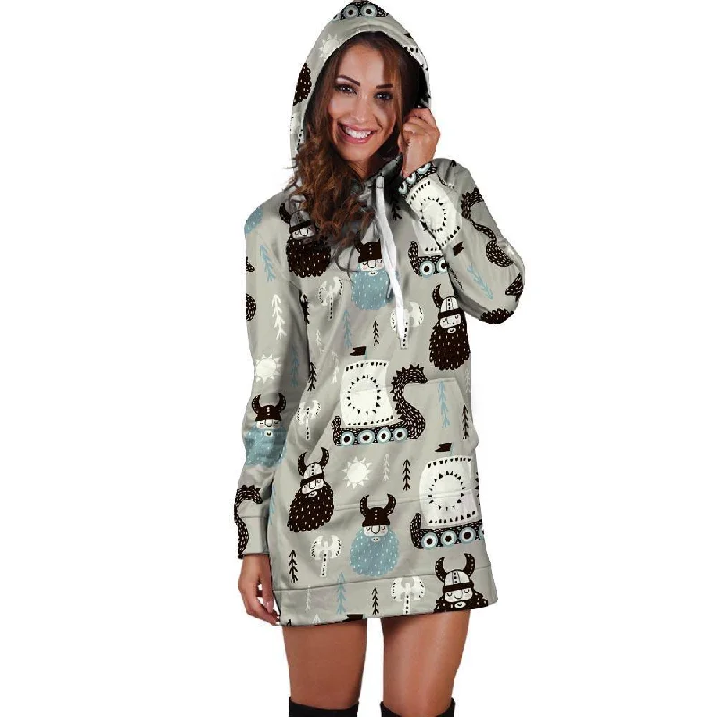 Viking Drakkar Valhalla Hoodie Dress