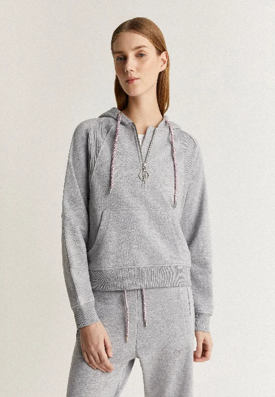 ADN W TUNAS HOODIE SWEATER Hoodie with Drawcord Adjustable Secure