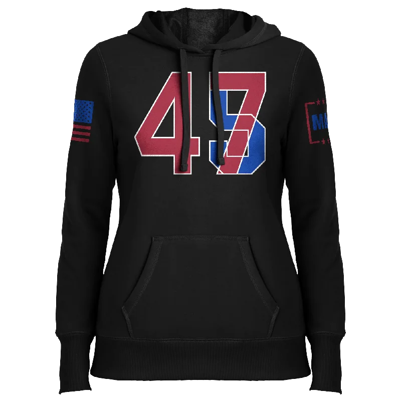 45/47 Ladies Hoodie Hoodie with Crew Neck Simple Timeless