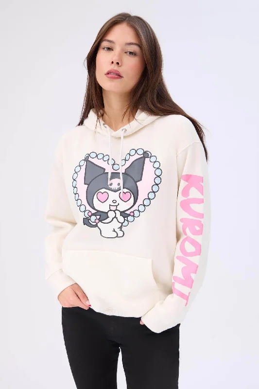 Kuromi Graphic Hoodie Hoodie with Drawstring Waist Adjustable Fitted