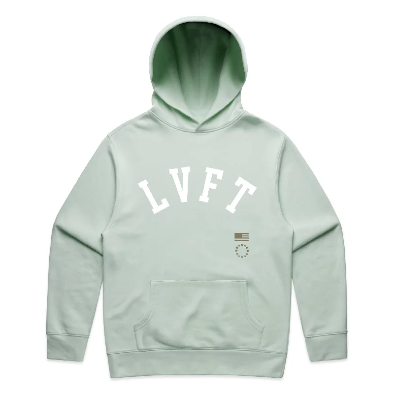 Academy Crew Pullover Hoodie - Mint Hoodie with Crew Neck Simple Timeless