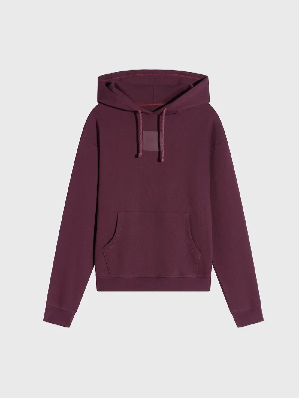 BARRY'S GARNET DIAGONAL HOODIE Hoodie with Zipper Versatile Modern
