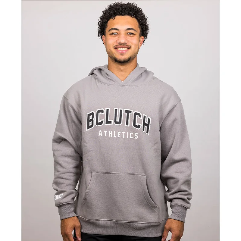 BCLUTCH PREMIUM GREY HOODIE Hoodie with Neon Bright Vibrant