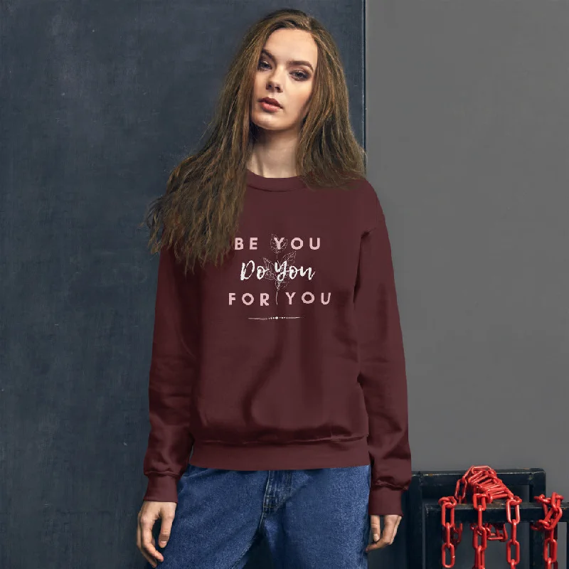 Be You Women's Sweatshirt Hoodie with Patch Decorative Personalized