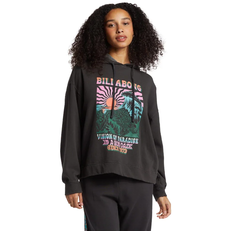 Billabong Womens Keep It Up Pullover Graphic Hoodie Hoodie with Full-Zip Functional Layering